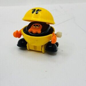 1982 Pac-Man Wind-Up Tomy Bally Midway Yellow 1980s Walking Vintage Figure